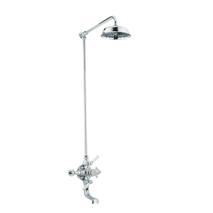 Swadling Invincible Double Exposed Shower Mixer, Rigid Riser Kit, Deluge and Integrated Bath Spout - 7530