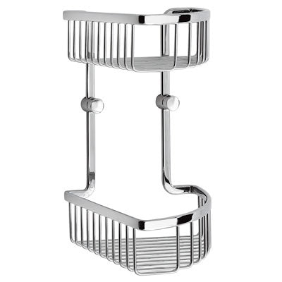 Smedbo Sideline Design Corner Shower Basket Double - DK2041