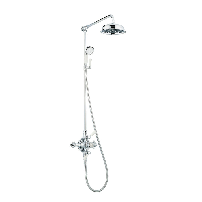 Swadling Invincible Double Exposed Shower Mixer with Rigid Riser, Deluge and Hand Shower - 7520